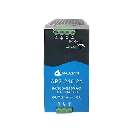 Avcomm 240W Single Output Industrial DIN Rail Power Supply APS-240-24